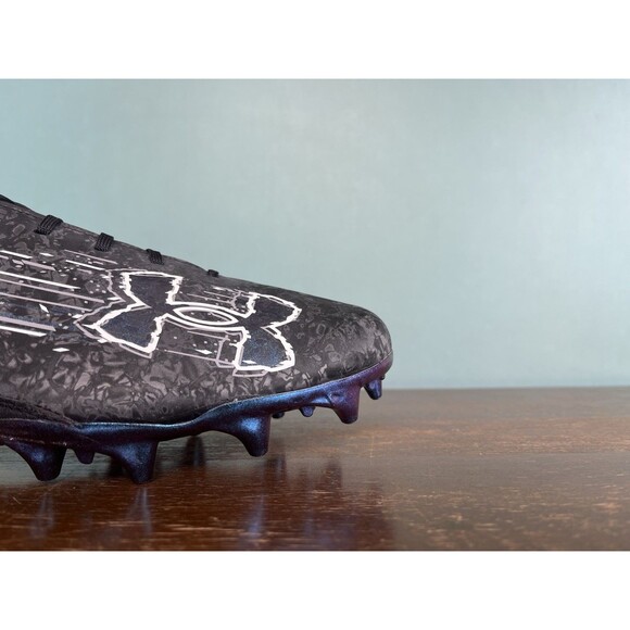 Under Armour Blur 2 MC Suede Black Football Cleats Men's Size 13 3027978-001 - Picture 5 of 11